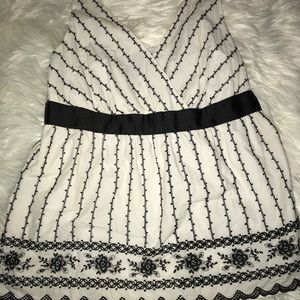 Black and white tank top